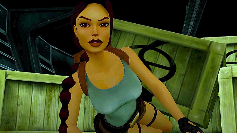 Lara Croft (Judith Gibbins) recovers from a careless fall in Tomb Raider I-III Remastered (2024), Aspyr