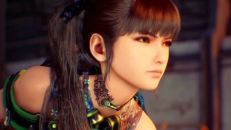 Eve (TBA) prepares her plan of attack against a Brute in Stellar Blade (2024), Shift Up