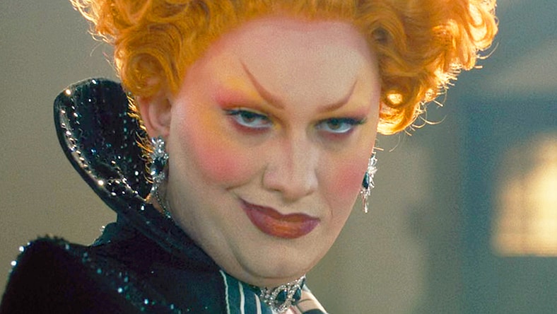 The Maestro (Jinkx Monsoon) gives a wink to the camera in Doctor Who Series 14 Episode 2 "The Devil's Chord" (2024), BBC