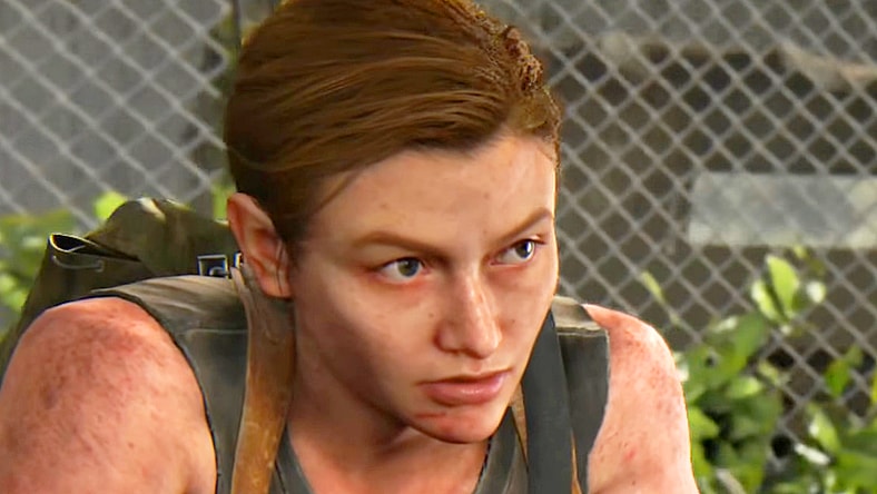 Abby (Laura Bailey) hitches a ride in The Last of Us Part II (2020), Naughty Dog