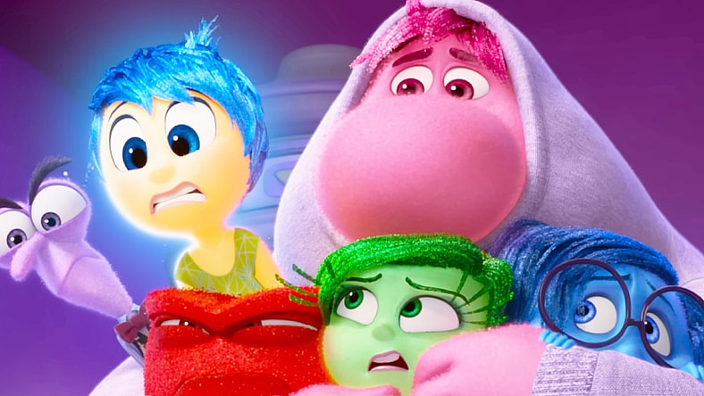 Riley's (Kensington Tallman) emotions are replaced in Inside Out 2 (2024), Disney/Pixar