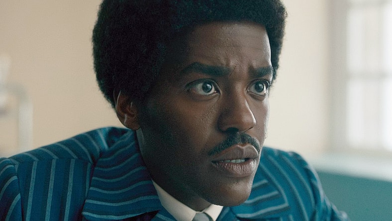 The Doctor (Ncuti Gatwa) learns that The Beatles are in trouble in Doctor Who Series 14 Episode 2 "The Devil's Chord" (2024), BBC