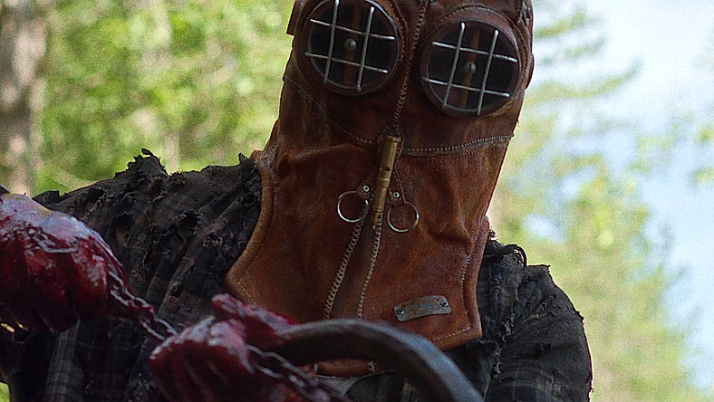 Ry Barrett as “Johnny” in Chris Nash’s IN A VIOLENT NATURE. Courtesy of Pierce Derks. An IFC Films & Shudder Release.