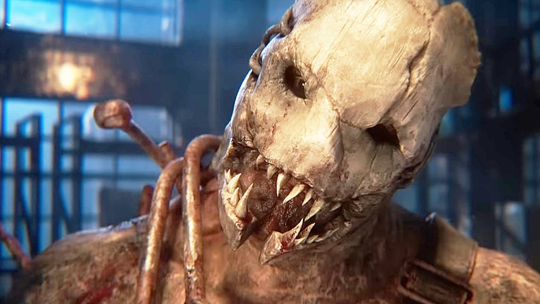 The Trapper (Filip Ivanovic) prepares to butcher his next victim in Dead by Daylight (2016), Behaviour Interactive