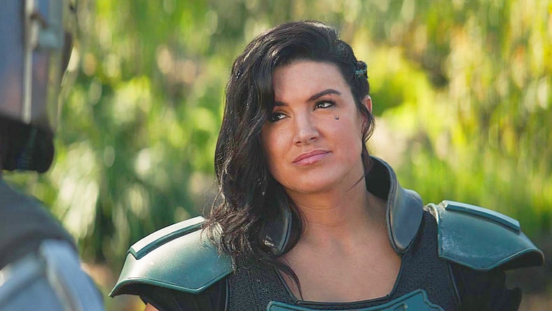 Din Djarin (Pedro Pascal) and Cara Dune (Gina Carano) take a second to catch their breath in The Mandalorian Season 2 Episode 7 "Chapter 15: The Believer"(2020), Disney Lucasfilm