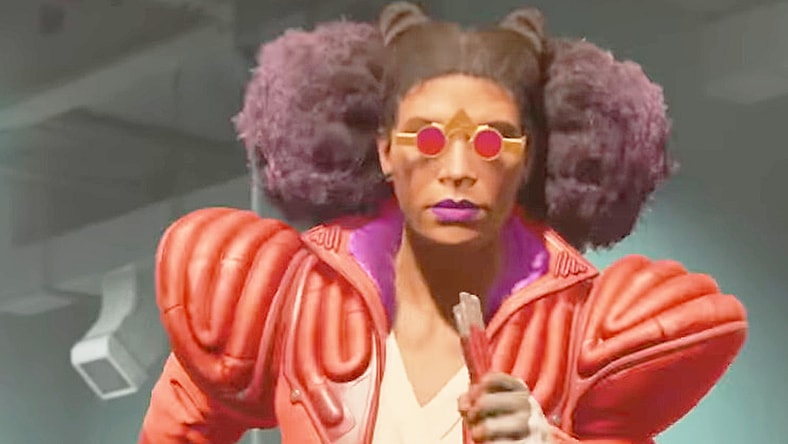 Bazz (Mila Jam) charges into the fight in Concord (2024), Firewalk Studios