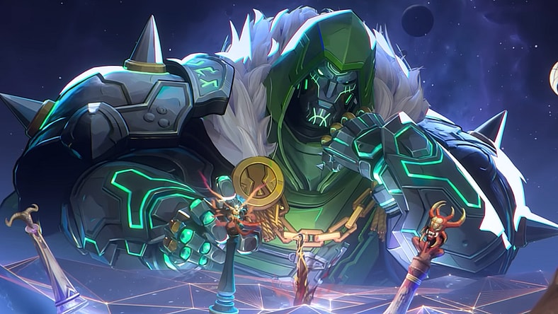 Dr. Doom (Travis Willingham) executes his machinations in Marvel Rivals (2024), NetEase Games