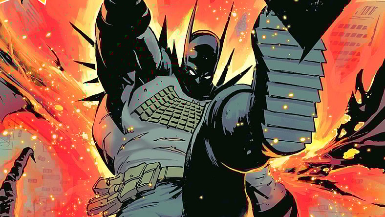 Batman launches his one-man assault against Black Mask on Nick Dragotta's cover to Absolute Batman Vol. 1 #6 "The Zoo, Part Six" (2024), DC