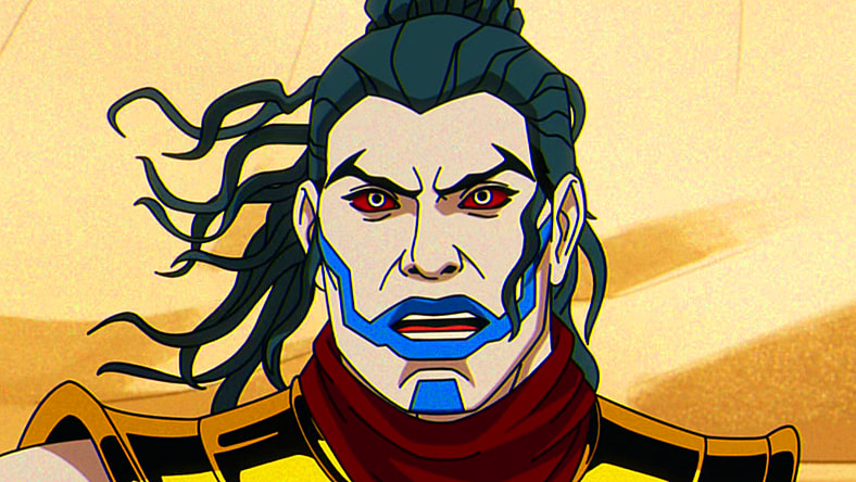 En Sabah Nur (Adetokumboh M'Cormack) welcomes the titular team to the Age of Apocalypse in X-Men '97 Season 1 Episode 10 'Tolerance is Extinction - Part 3' (2024), Marvel Entertainment