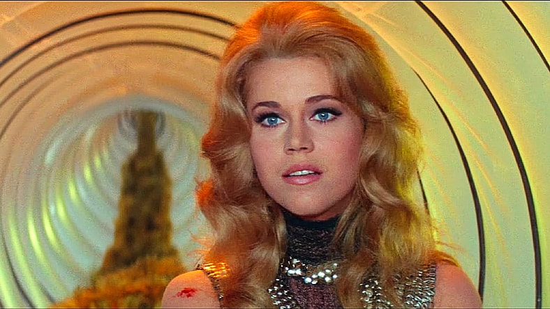 Jane Fonda needs more information in Barbarella (1968), Paramount Pictures