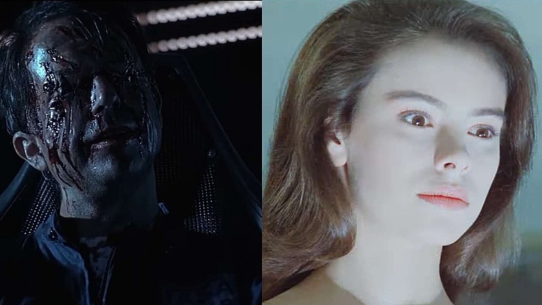 Sam Neil doesn't need eyes to see in Event Horizon (1997) Paramount Pictures and Mathilda May bares it all in Lifeforce (1985) Cannon Film Distributors