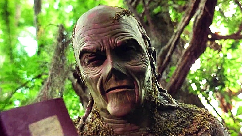 Swamp Thing (Dick Durock) finds journaling therapeutic in Swamp Thing (1982), Embassy Pictures