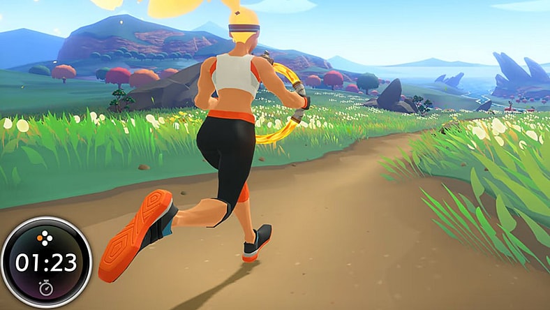 Fitness Video Games Ring Fit Adventure (2019), Nintendo, Screenshot via Nintendo