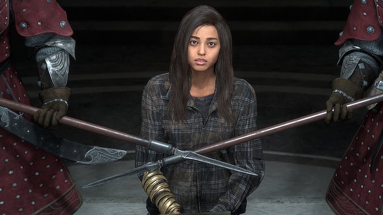 Freya (Ella Balinska) is brought before the court of the Tantas upon her arrival to Athia in Forspoken (2023), Square Enix