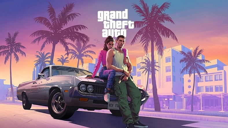 The official key art for 'Grand Theft Auto VI' (TBA), Rockstar Games