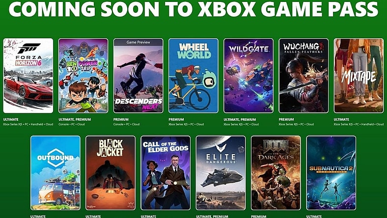Next 13 Game Pass Titles, Xbox
