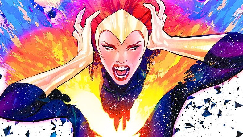 Jean Grey pushes the Phoenix Force past its limits on Lucas Wernck's cover to Phoenix Vol. 1 #15 (2025), Marvel Comics