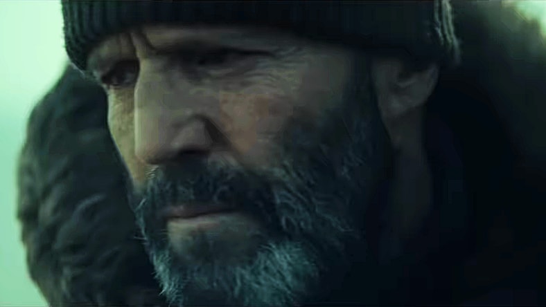 Jason Statham says "gimme" but can't get no in Shelter (2026), Black Bear Pictures