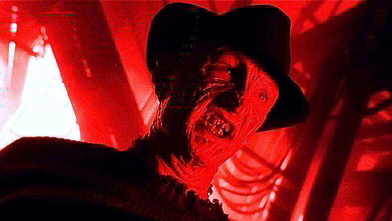 Freddy welcomes Jason to his world in Freddy vs. Jason (2003), New Line Cinema