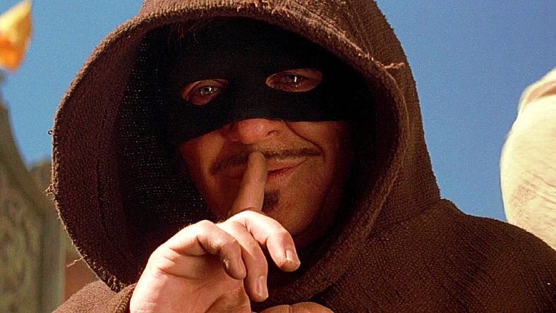 Anthony Hopkins goes incognito in The Mask of Zorro (1998), Sony/TriStar Pictures