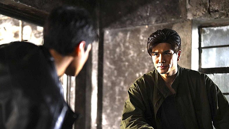 (L-R) Terrance Lau and Phillip Ng as Long and Wai in Stuntman. Image courtesy of Entertaining Co. Limited.