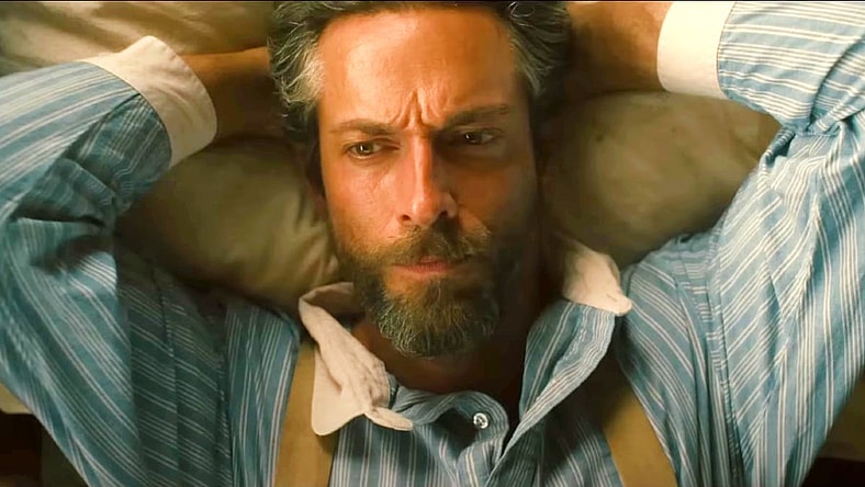 Zachary Levi wonders if he should drill underneath the Rock of Eternity to search for black gold in Sarah's Oil (2025), Amazon-MGM