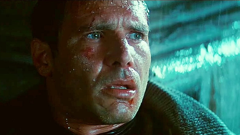 Deckard (Harrison Ford) is either ready for retirement or the scrap heap in Blade Runner (1982), Warner Bros. Pictures