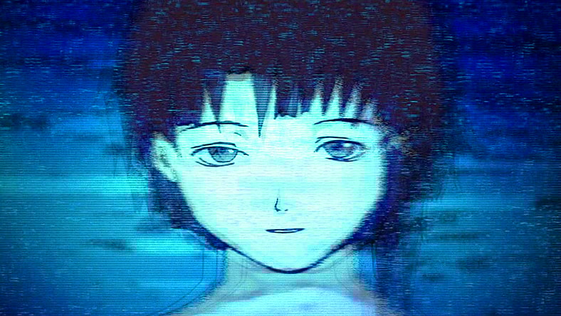Lain (Kaori Shimizu) says good-bye in Serial Experiments Lain Episode 13 "Layer 13" (1998), Triangle Staff