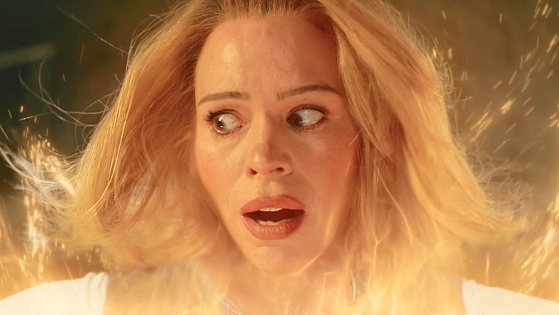 The Doctor (Billie Piper) is shocked to find her new appearance resembles an old friend in Doctor Who Series 15 Episode 8 "The Reality War" (2025), BBC