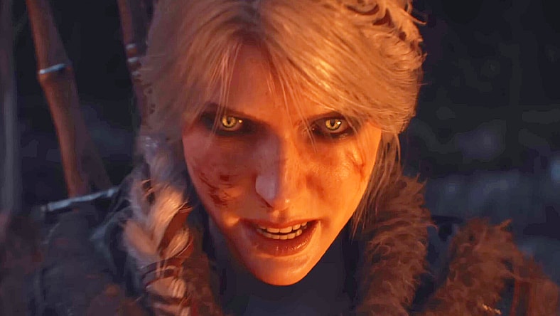 Ciri (Ciara Berkeley) warns the people against their superstitions in The Witcher 4 (TBA), CD Projekt Red