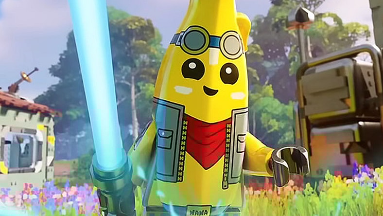 Peely (N/A) prepares to embrace his Jedi destiny in LEGO Fortnite (2023), Epic Games