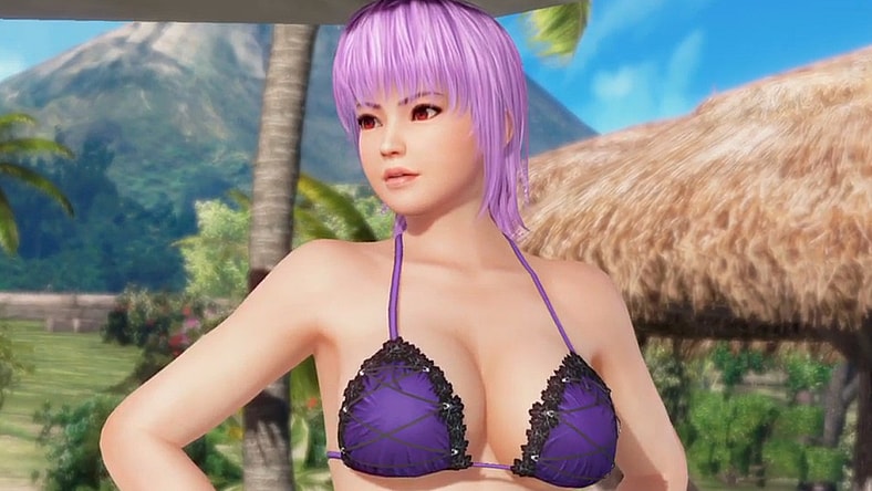 Ayane (Wakana Yamazaki) is ready to hit the beach in Dead or Alive Xtreme 3 Scarlet (2016), Koei Tecmo