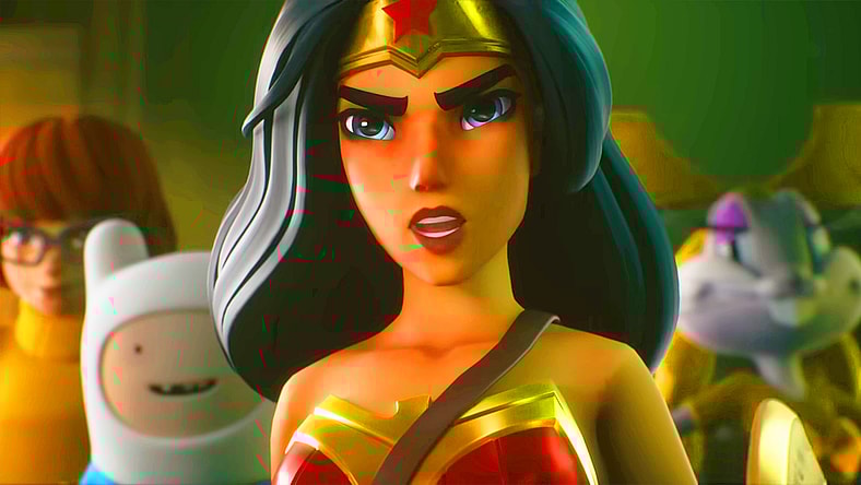 Wonder Woman (Abby Trott) assembles a Multiversal army in MultiVersus (2022), Warner Bros. Games.