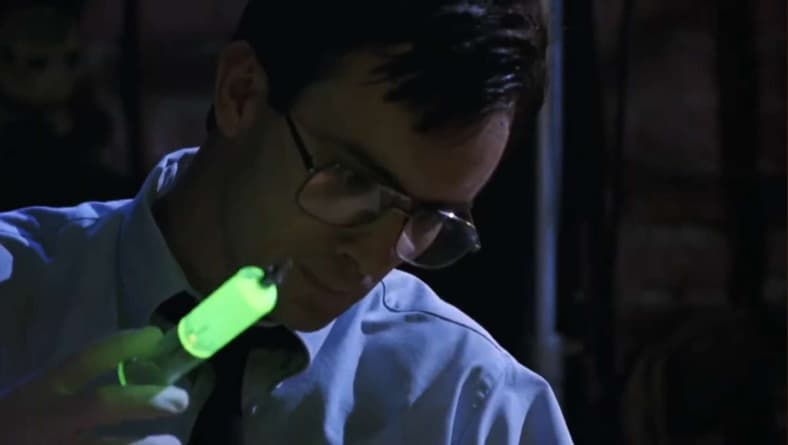 Dr. West (Jeffery Combs) gives new life in Bride of Re-Animator (1990), 50th Street Films