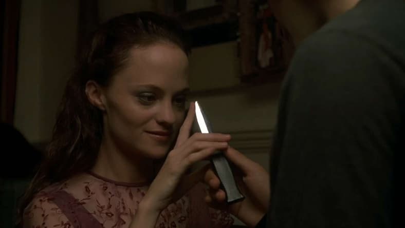 Angela Bettis likes sharp objects in May (2002), Lions Gate Films 