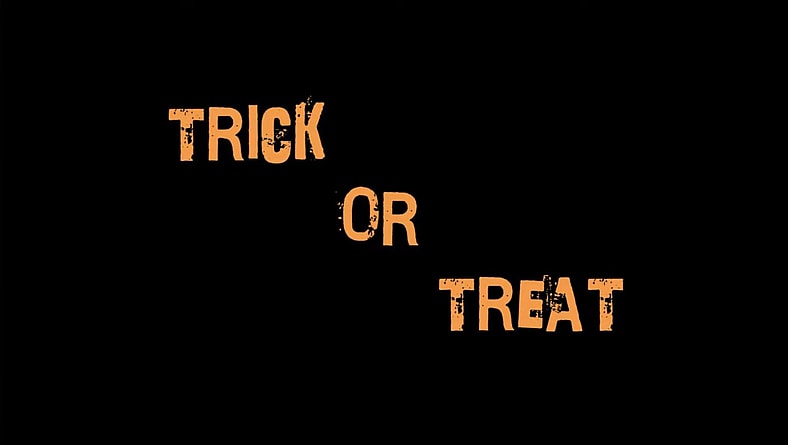The logo to Trick or Treat (1986), De Laurentiis Entertainment Group