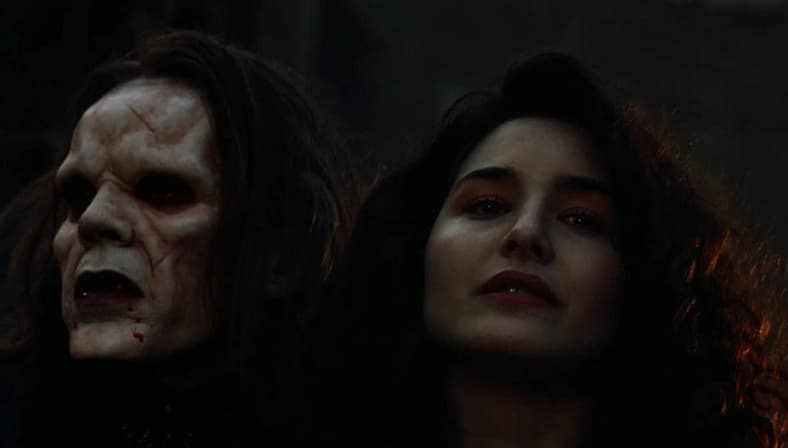 Radu and Michelle strike a dramatic pose in Bloodlust: Subspecies III (1994), Full Moon