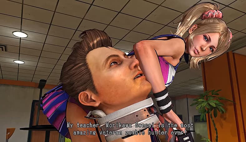 Juliet and Nick prepare to get their hands dirty in Lollipop Chainsaw (2012), Kadokawa Games