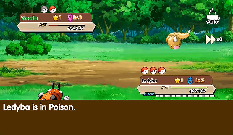 Ledyba is poisoned in Pocket Monster: Remake (2015), Guangzhou Maichi Network Technology
