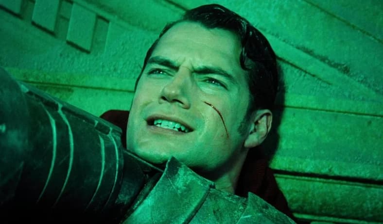 Superman (Henry Cavill) begs Batman (Ben Affleck) to save his mother (Diane Lane) in Batman v