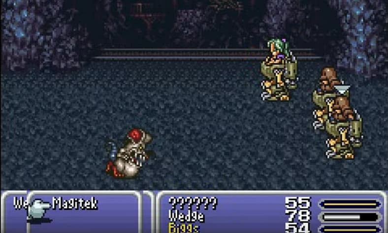 ??? battling in a cave, Final Fantasy VI