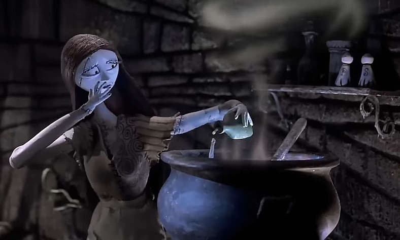Sally never skimps with Deadly Night Shade in The Nightmare Before Christmas (1993), Buena Vista