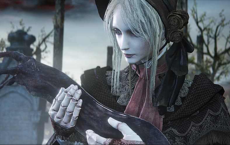 The Plain Doll (Evetta Muradasilova) awakens in Bloodborne (2015), FromSoftware