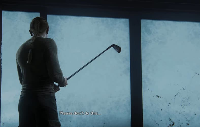 Abby (Laura Bailey) prepares to sink the entire series' reputation in The Last of Us Part II