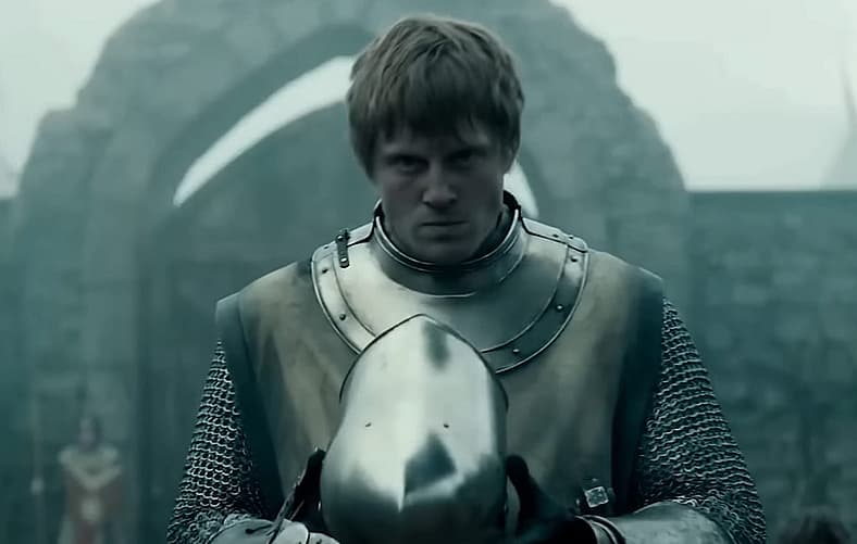 Ser Duncan the Tall (Peter Claffey) prepares for battle in A Knight of the Seven Kingdoms, HBO