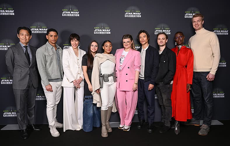 The Acolyte cast at Star Wars Celebration 2023 including Lee Jung-Jae, Dafne Keen and Amandla