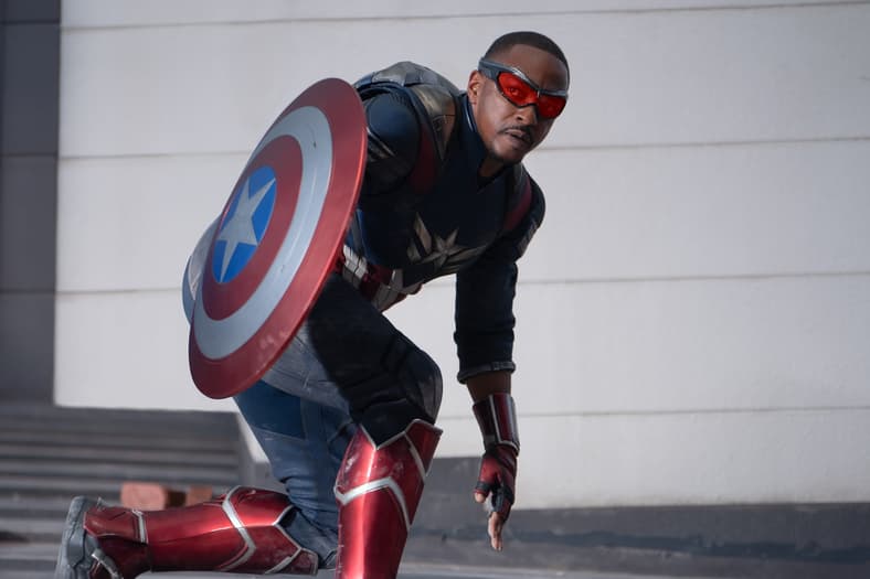 Anthony Mackie as Sam Wilson/Captain America in Marvel Studios' CAPTAIN AMERICA: BRAVE NEW WORLD. Photo by Eli Adé. © 2024 MARVEL.