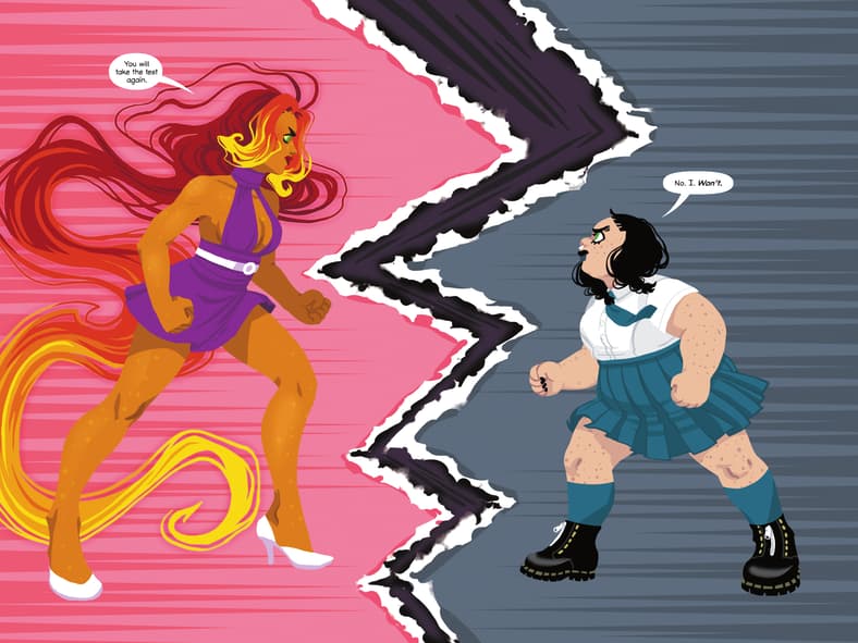 Mandy argues with her mother in I Am Not Starfire (2021), DC