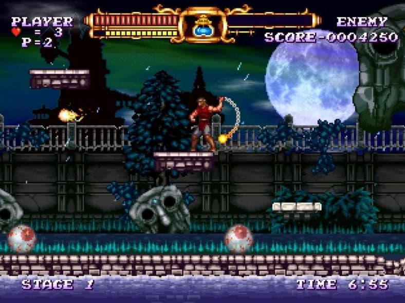 Castlevania Adventure ReBirth (2009), M2, Screenshot via Fandom