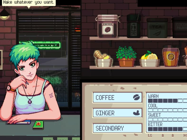 Coffee Talk (2020), Toge Productions, Screenshot via Steam